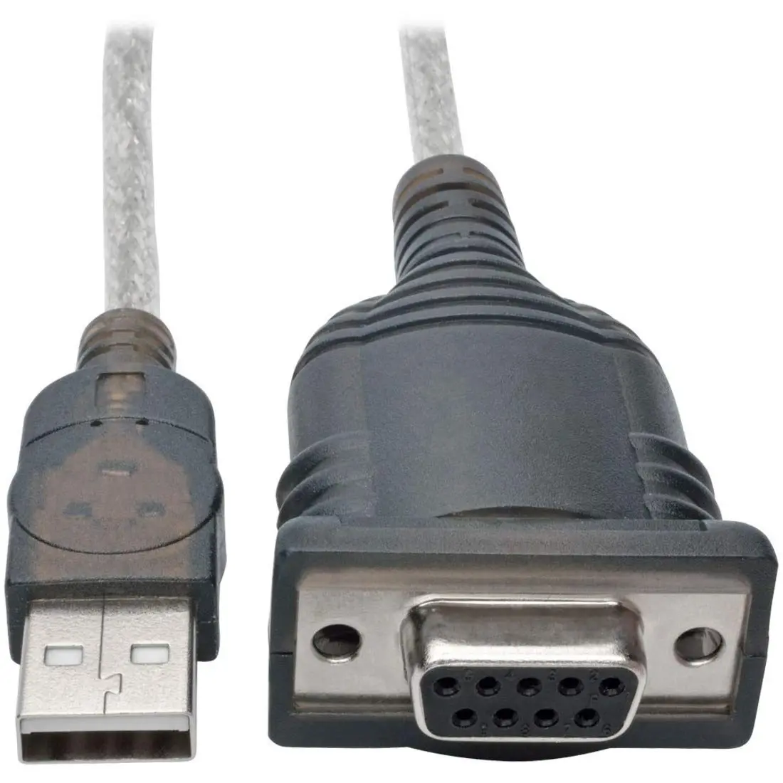 Tripp Lite 18in (45.72cm) USB to Null Modem Serial Adapter Cable FTDI w/COM Retention M/F - main product image