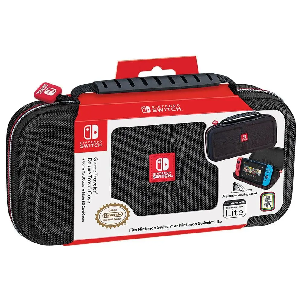 Game Traveler Deluxe Licensed Travel Case for Nintendo Switch OLED, Switch & Lite | Black Ballistic Nylon with Stand & 8 Game Slots - view 8