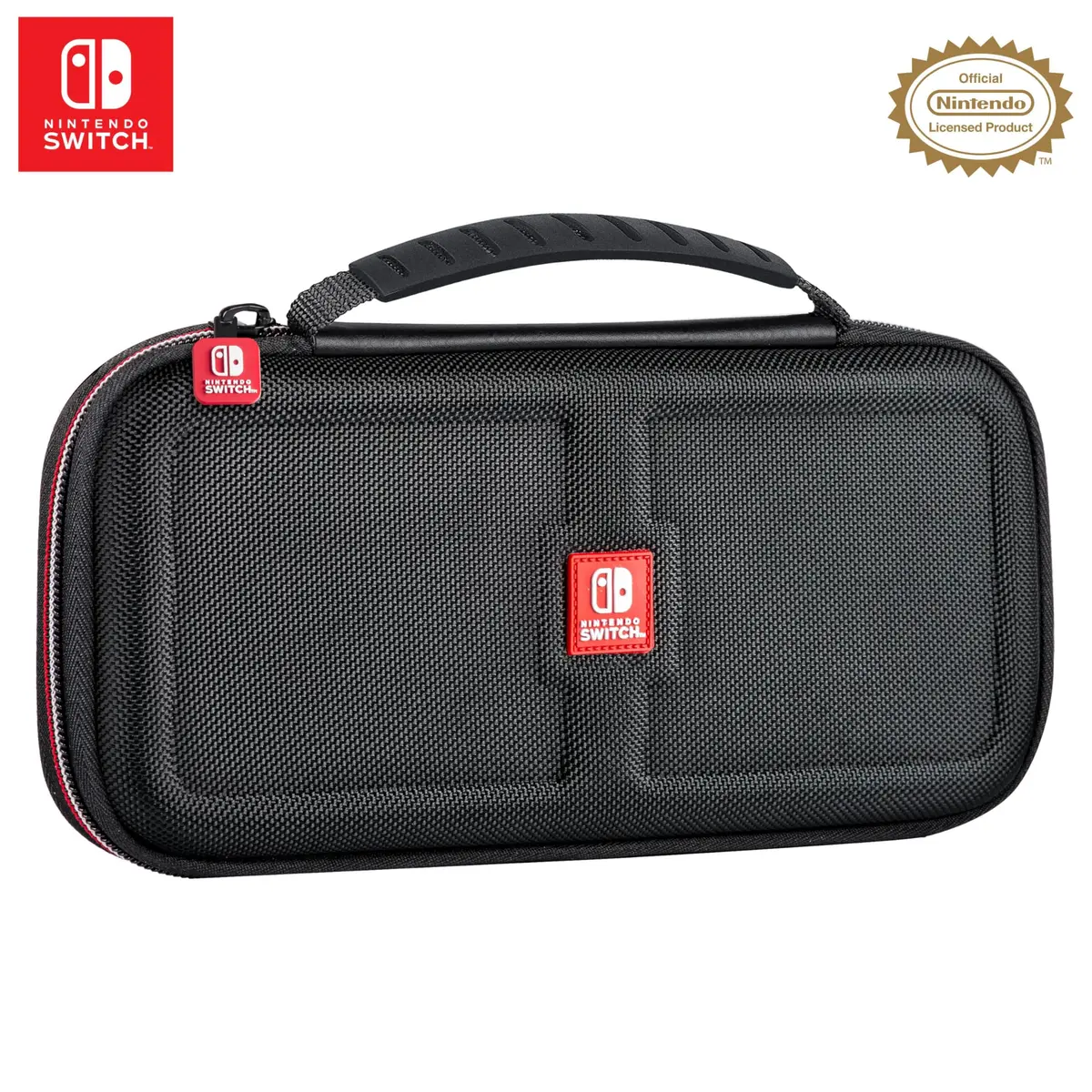 Game Traveler Deluxe Licensed Travel Case for Nintendo Switch OLED, Switch & Lite | Black Ballistic Nylon with Stand & 8 Game Slots - view 2