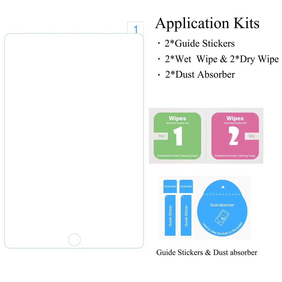 Ailun 2Pack Screen Protector for iPad Mini 1/2/3 | Tempered Glass, High Transparency, Scratch Resistant - view 6