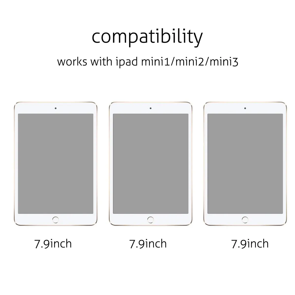 Ailun 2Pack Screen Protector for iPad Mini 1/2/3 | Tempered Glass, High Transparency, Scratch Resistant - view 3