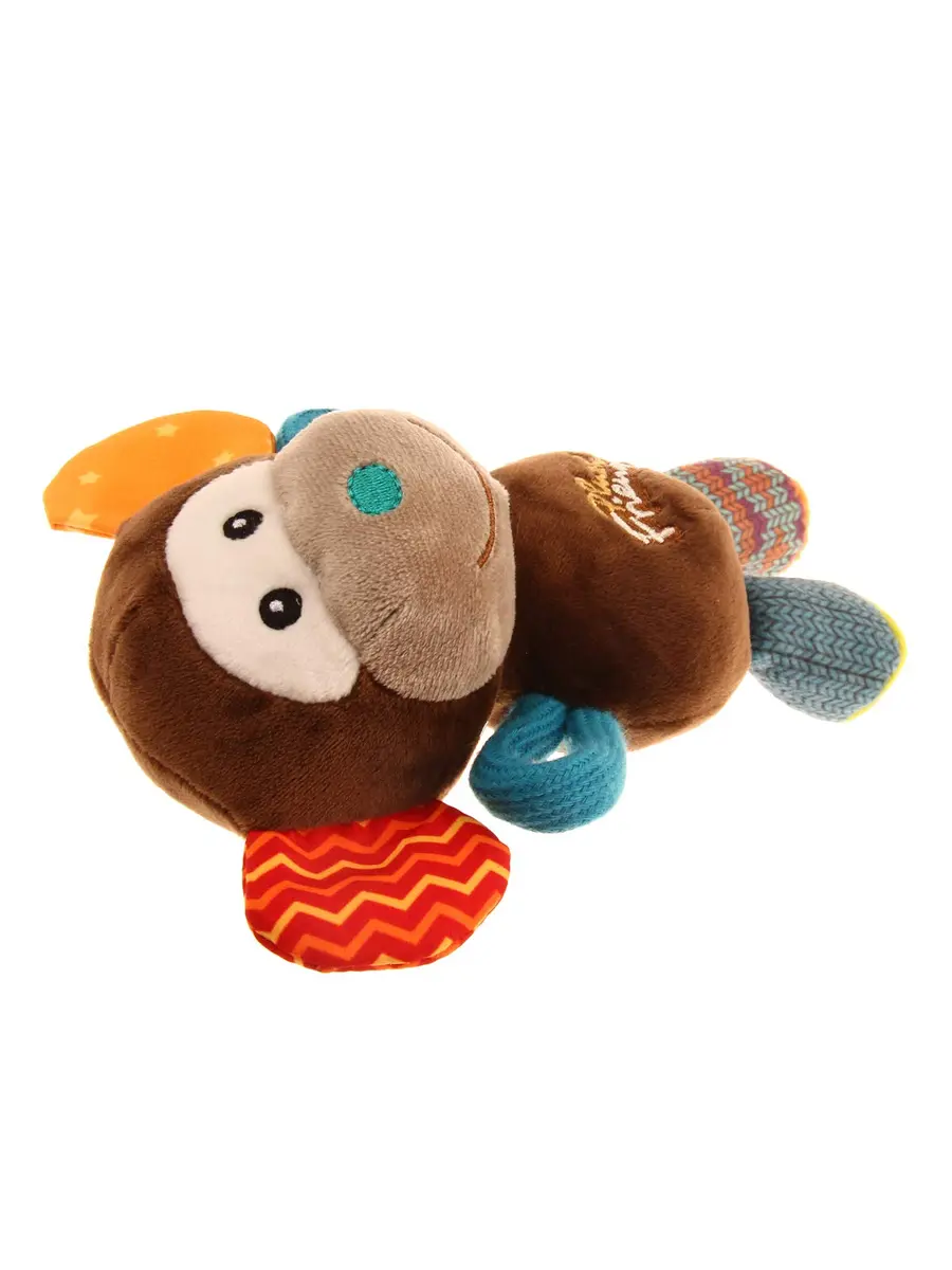 Gigwi Dog Toy Plush Friends Puffy Animal Monkey | Soft, Durable & Easy to Hold (24cm) - view 3