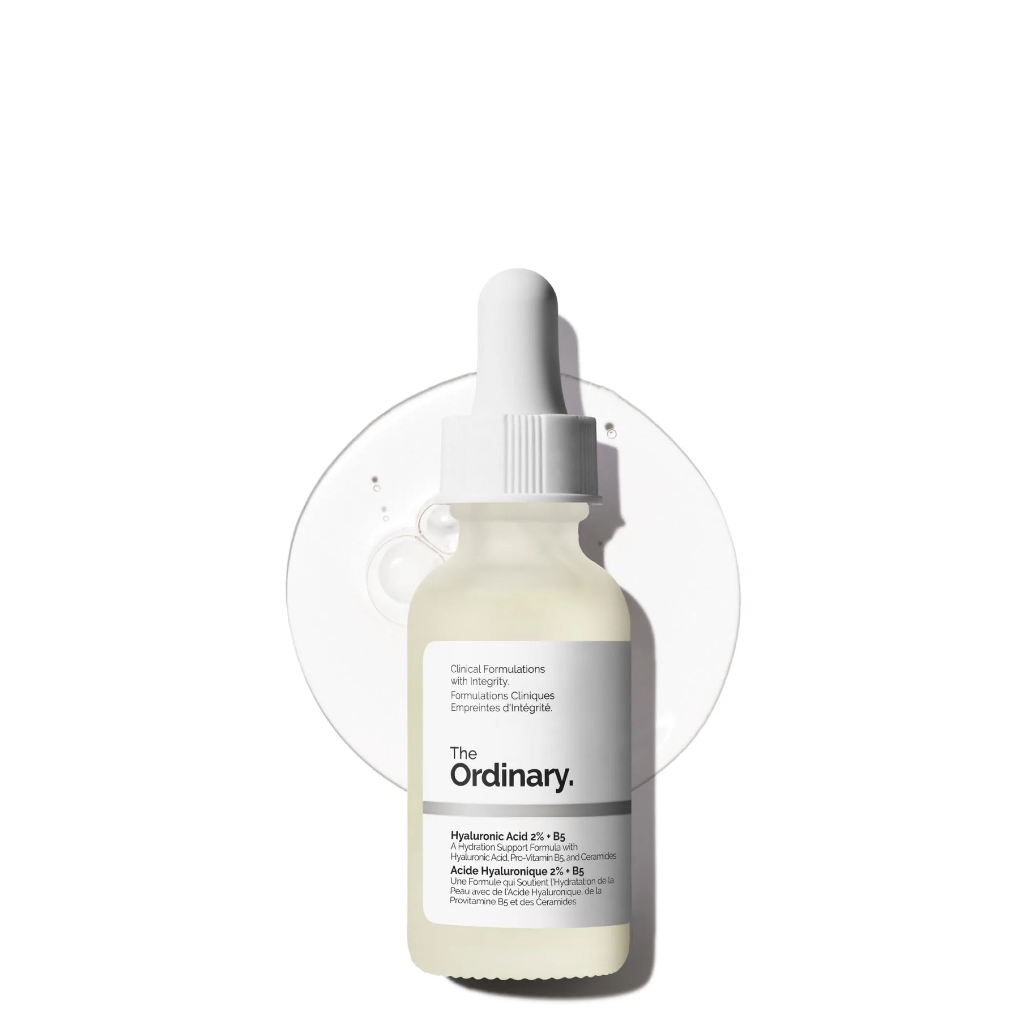 The Ordinary Hyaluronic Acid 2% + B5 Serum with Ceramides, Multi-Depth Hydration for Plumper, Smoother Skin, 1 Fl Oz - main product image