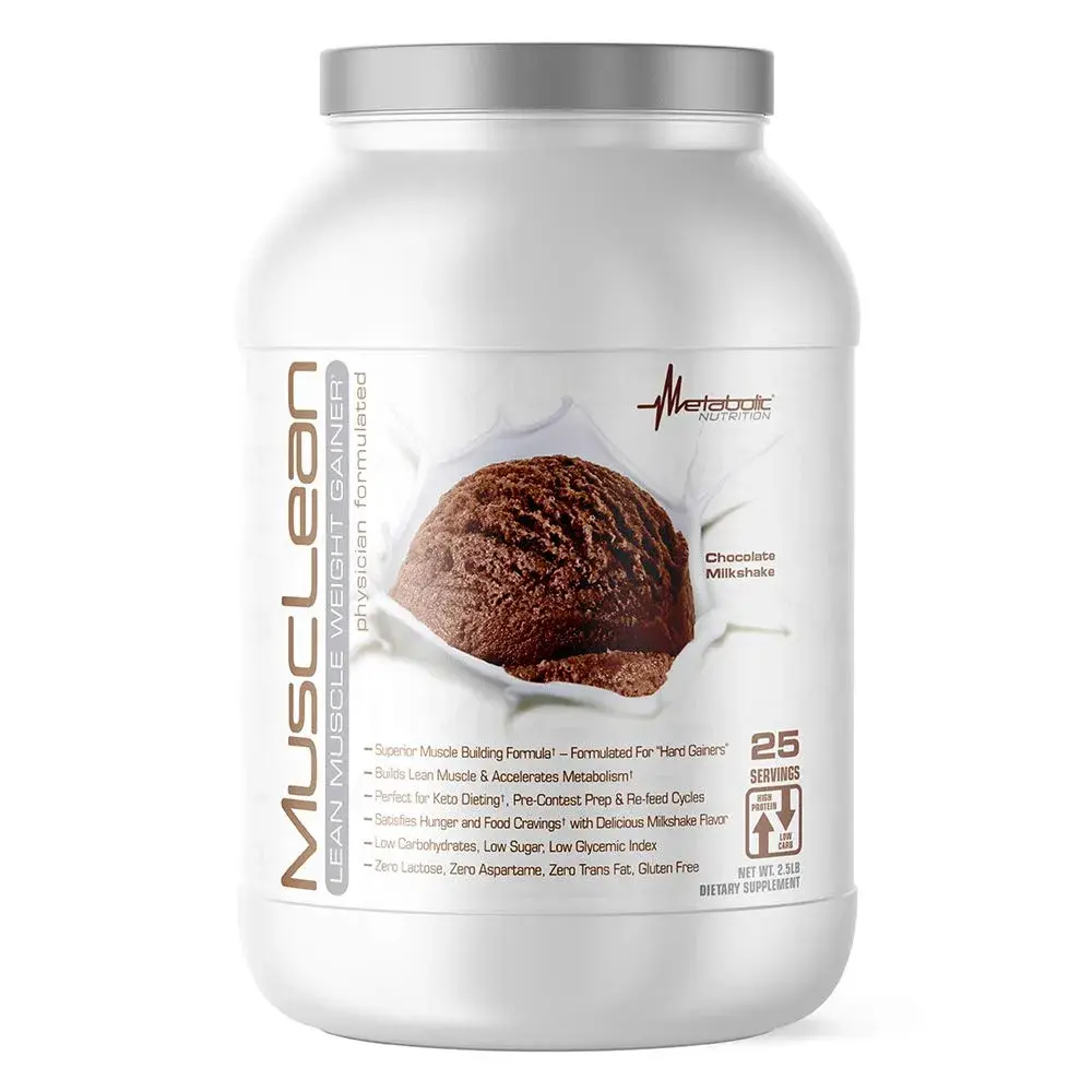 Metabolic Nutrition MuscLean Chocolate Whey Protein Powder 1.13 kg (2.5 lb) | Physician Formulated Lean Muscle Builder - main product image