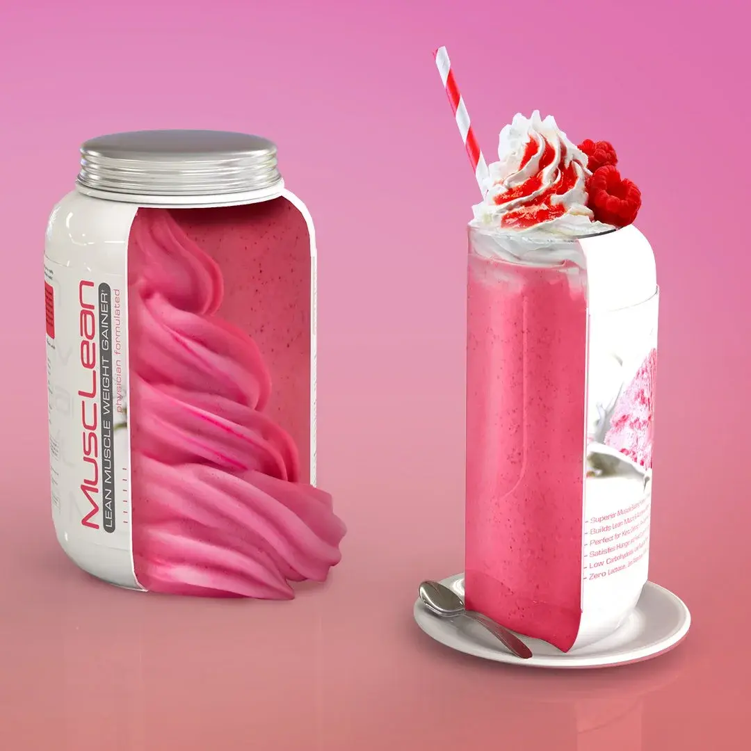 Metabolic Nutrition MuscLean Strawberry Milkshake Whey Protein Powder 1.13 kg (2.5 Pound) | Physician Formulated for Lean Muscle & Keto Diets - view 5