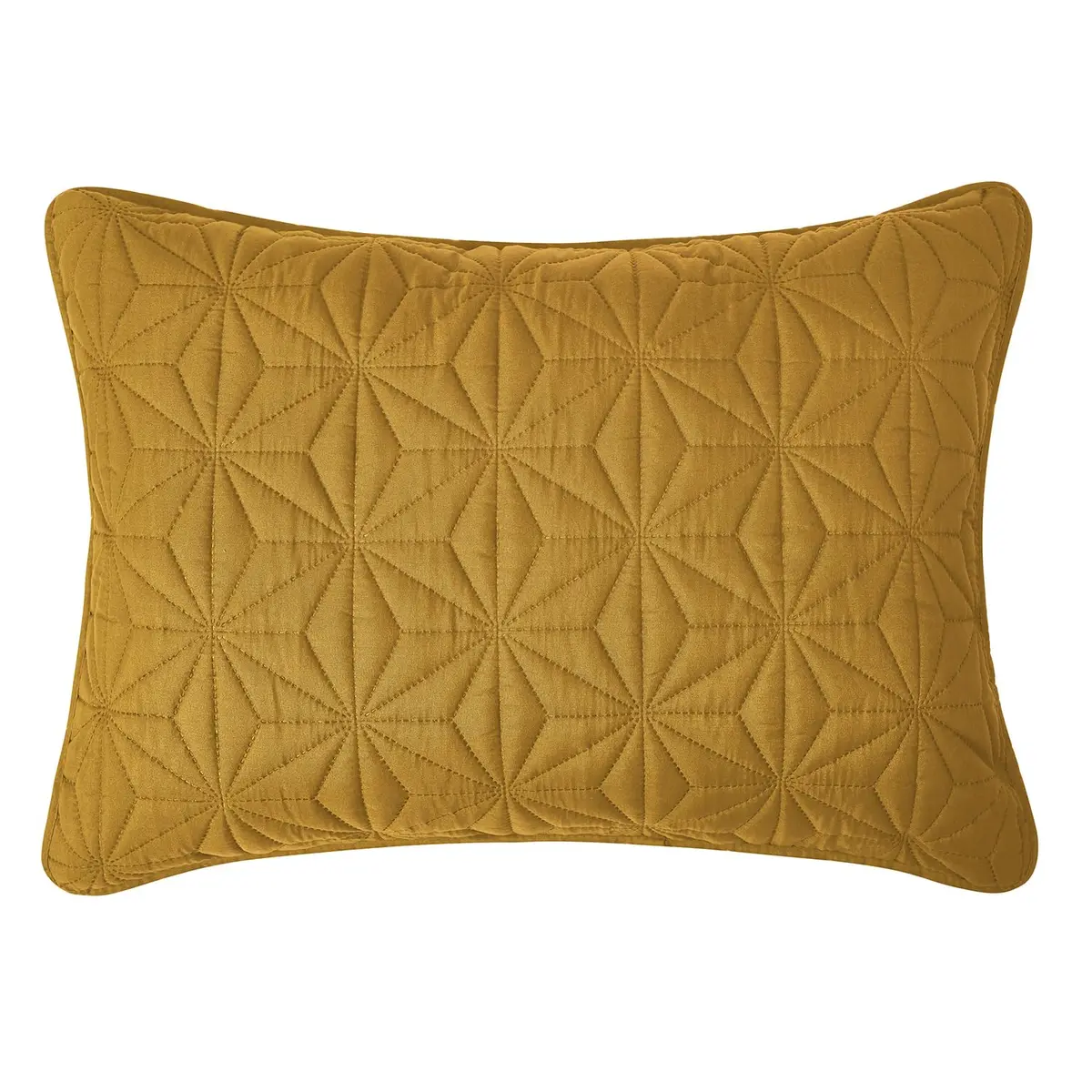 VCNY Home Kaleidoscope Quilt Set, King 3-Piece, Gold | Breathable Microfiber Comfort for Year-Round Use - view 7