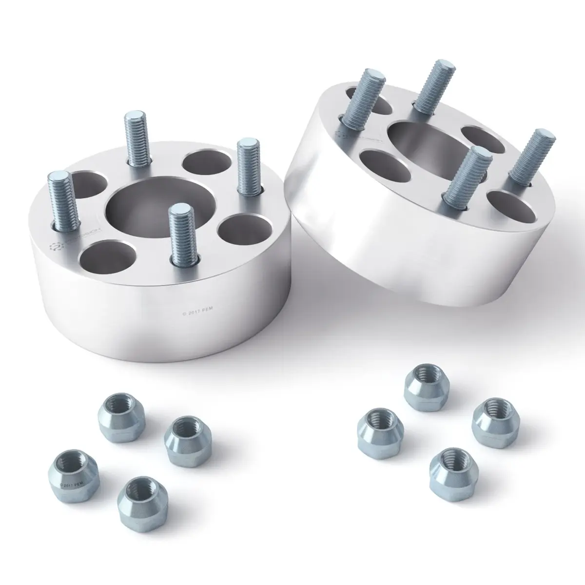 RockTrix 2 inch (50mm) Wheel Spacers Set of 2 | 4x101.6mm Bolt Pattern, 61.25mm Hub Bore, 1/2"x20 Studs - view 4