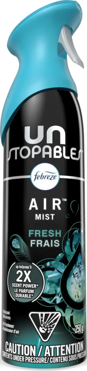 Febreze Unstopables Fresh Air Freshener Spray 250ml (8.8 Oz) | Long-Lasting Scent - main product image