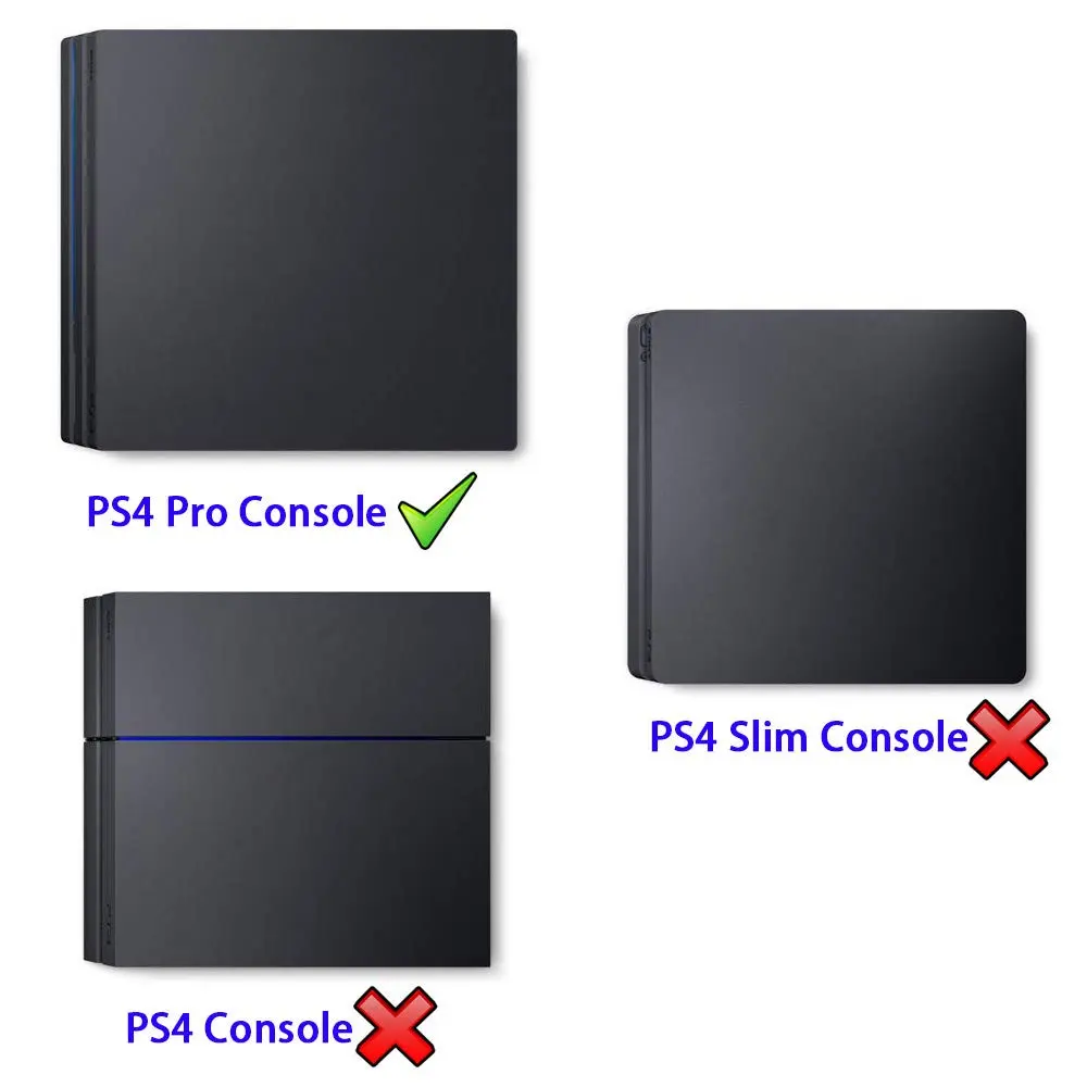eXtremeRate Black Horizontal Dust Cover for PS4 Pro Console | Waterproof & Dustproof Sleeve (Für ps4 Pro) - view 2