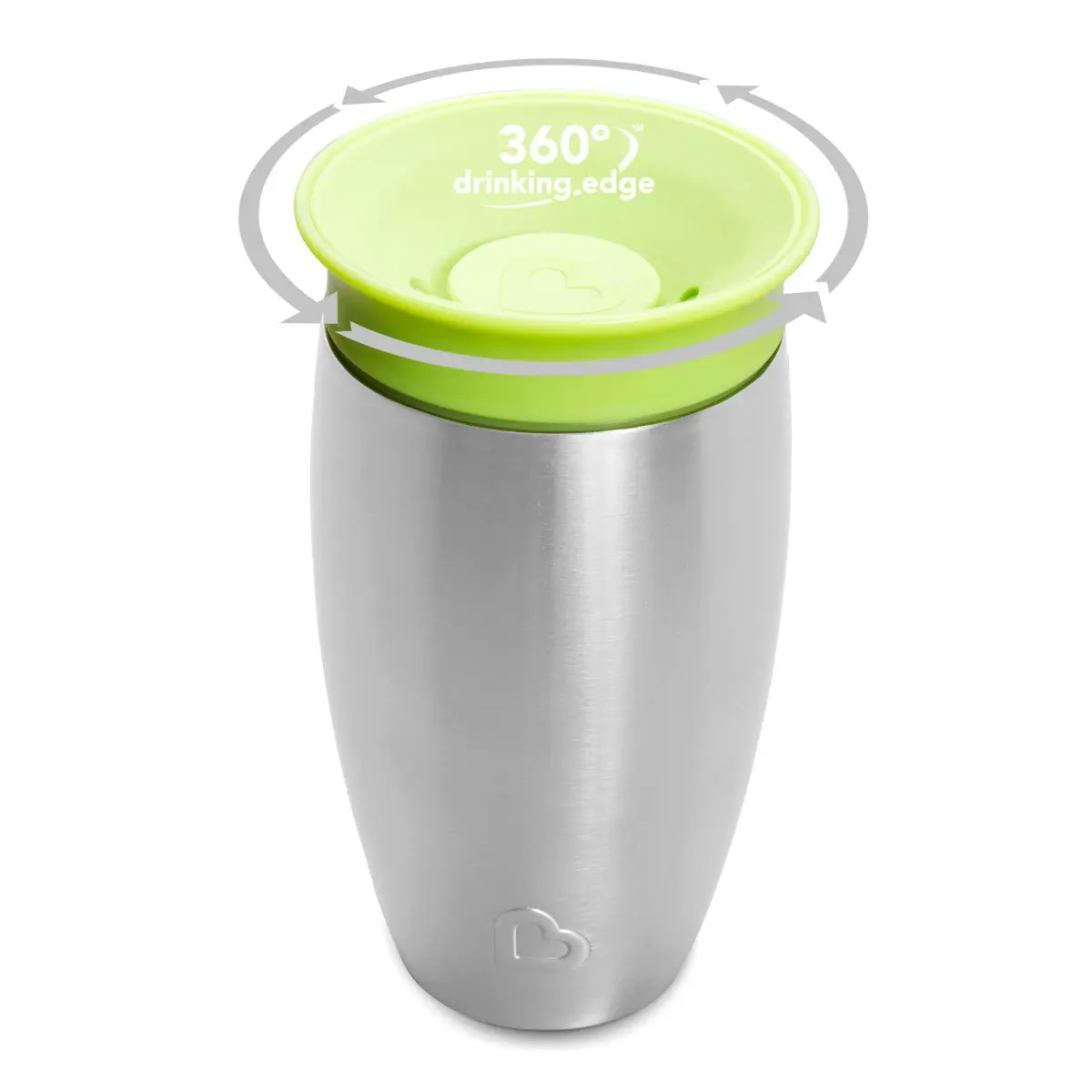 Munchkin Stainless Steel Miracle 360 Sippy Cup 295ml (10 Ounce) | Spill-Proof Toddler Cup for Ages 1+ - view 2