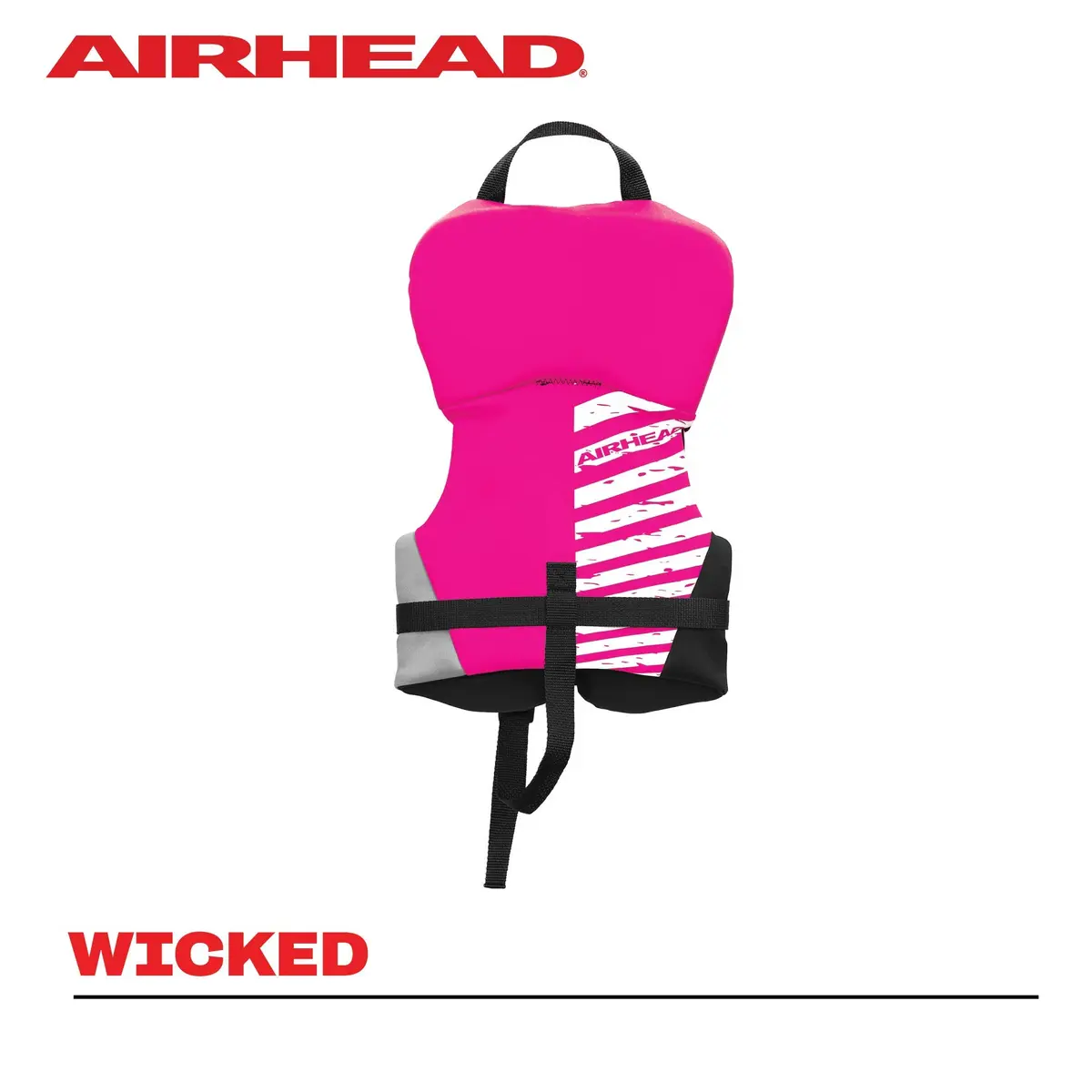 AIRHEAD Infant Type II Life Jacket | US Coast Guard Approved | Quick-Dry, Secure Buckles & Zipper, Hot Pink - view 3