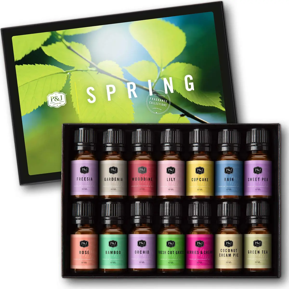 P&J Trading Spring Fragrance Oils Set - 14 x 10ml Bottles | USA Imported for Candle & Soap Making - main product image