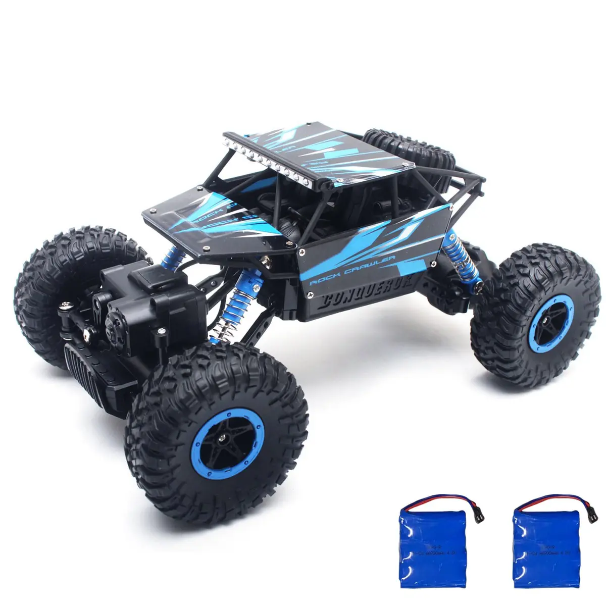Cheerwing Rock Crawler 1:18 Scale 4WD Remote Control Car 270mm x 160mm x 130mm | Off-Road RC Monster Truck with 2 Batteries - main product image