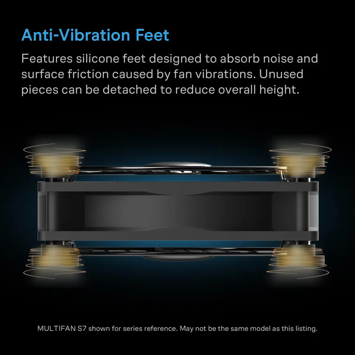AC Infinity MULTIFAN S3-P Quiet 120mm AC-Powered Fan | Ultra-Quiet Electronics Cooling - view 5