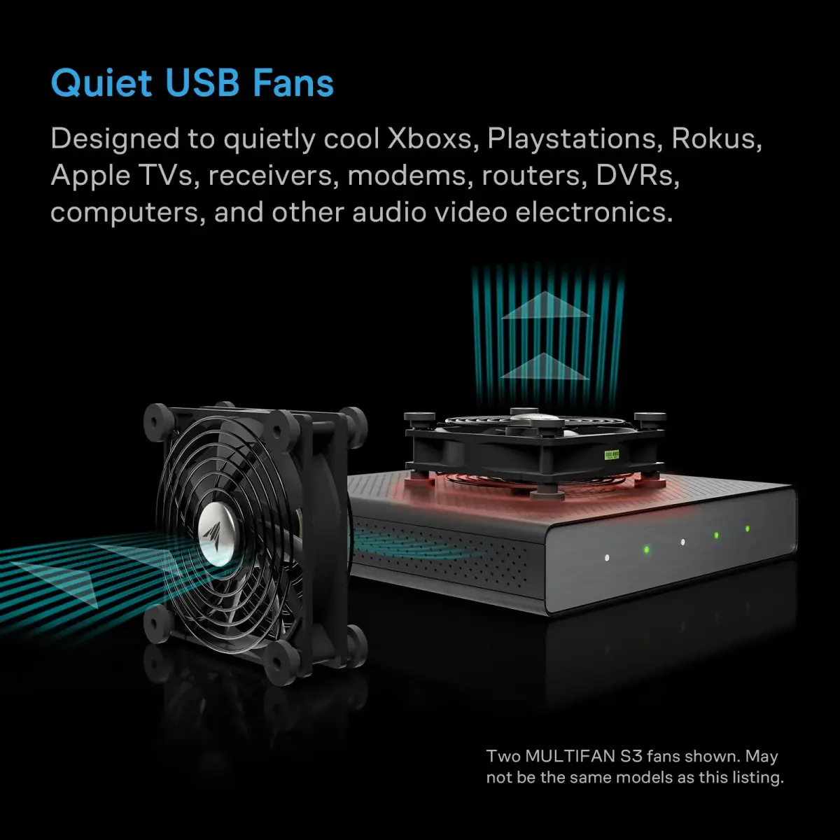 AC Infinity MULTIFAN S3-P 120mm AC-Powered Quiet Cooling Fan - view 2
