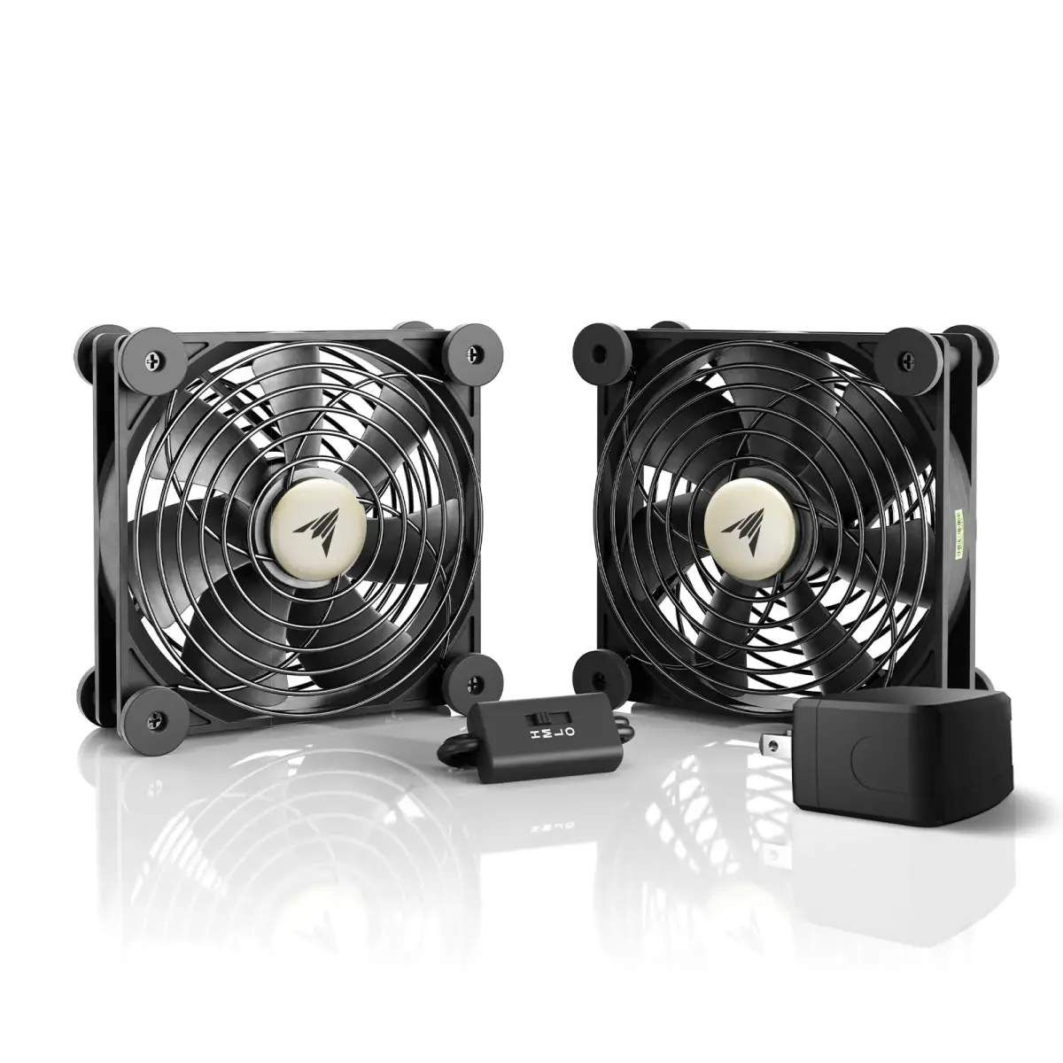 AC Infinity MULTIFAN S7-P Dual 80mm USB Cooling Fans | 52 CFM, 18 dBA, UL-Certified - main product image
