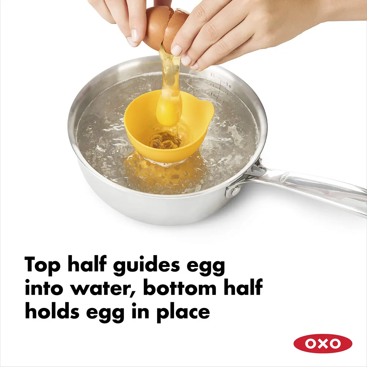 OXO Good Grips 2 Piece Silicone Egg Poaching Set | Perfect Poached Eggs Made Easy - view 5