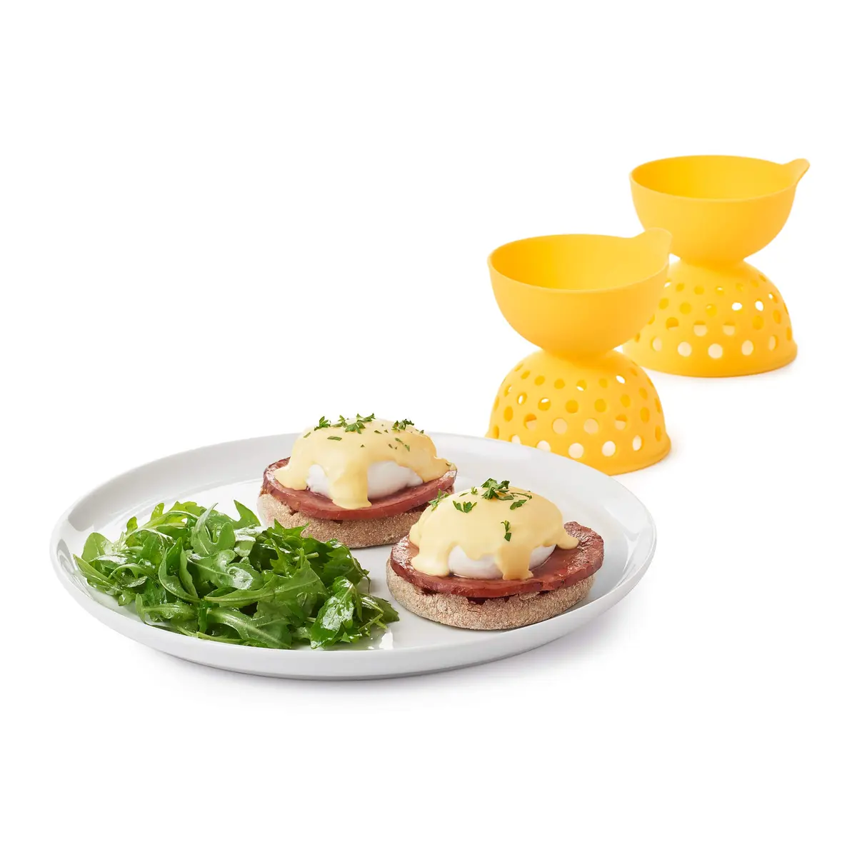 OXO Good Grips 2 Piece Silicone Egg Poaching Set | Perfect Poached Eggs Made Easy - view 9