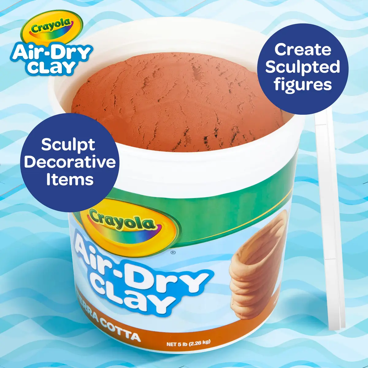 Crayola Air Dry Clay for Kids (2.27 kg / 5 lb) | Non-Toxic Sculpting Material for Arts & Crafts - view 4