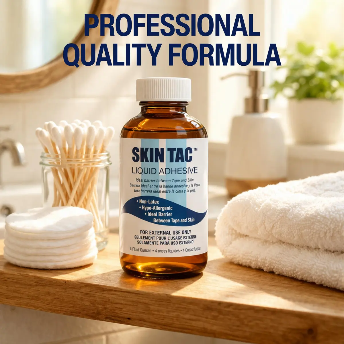 Torbot Skin Tac Liquid Adhesive 4 oz (118 ml) | Hypo-allergenic Barrier for Secure Adhesion - view 5