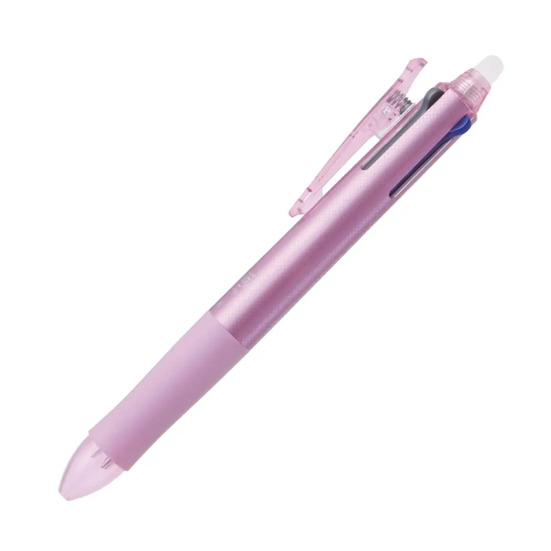 Pilot Frixion 4 Color Ballpoint Pen, Pink Body | Erasable Gel Ink, 1 Count - view 2