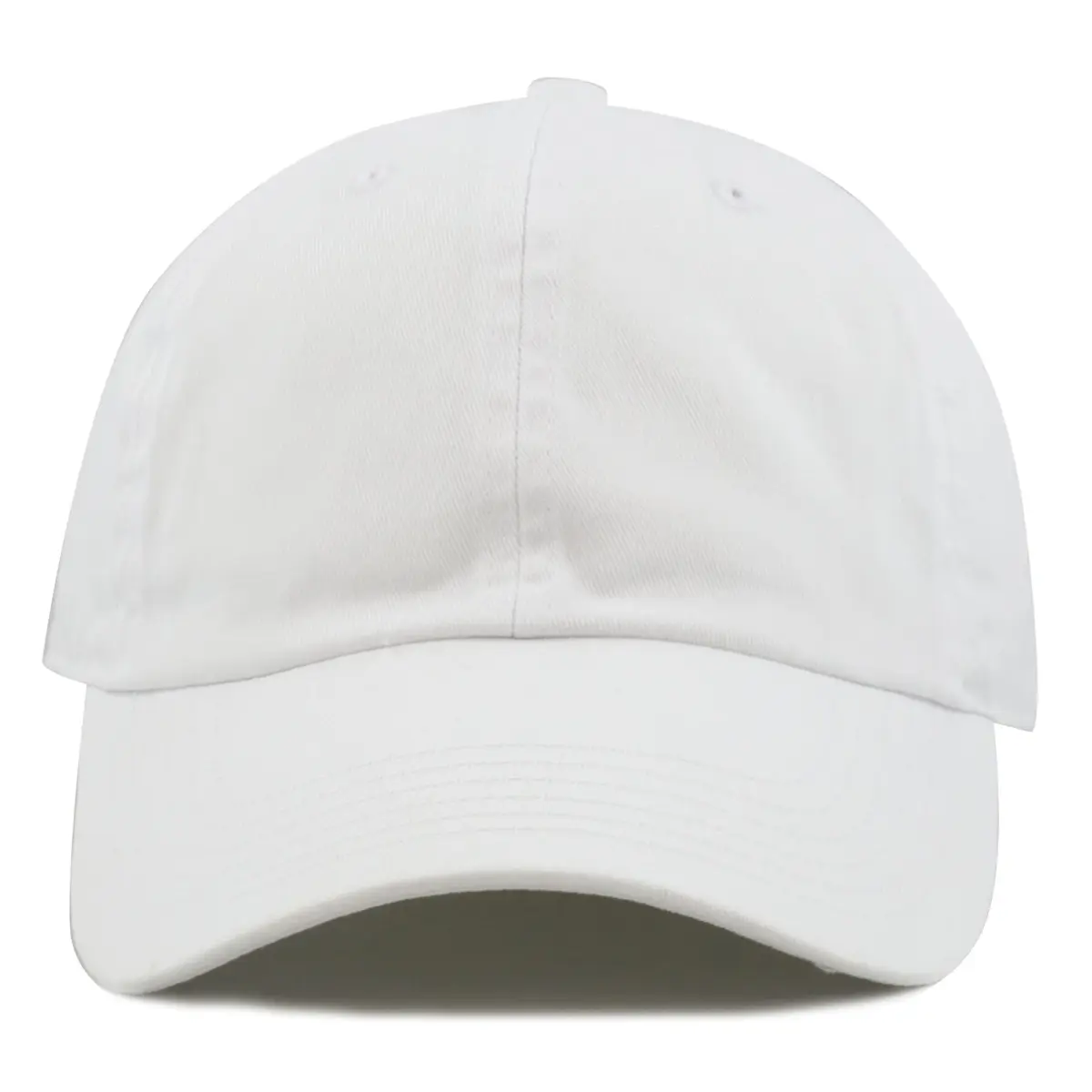 The Hat Depot Kids Washed Low Profile Cotton Baseball Cap | White, 2-5 Years - view 3