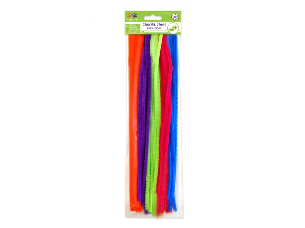 Krafty Kids Chenille Stems 40 Piece Glamour Mix | Flexible Craft Pipe Cleaners for Kids & Art Projects - main product image