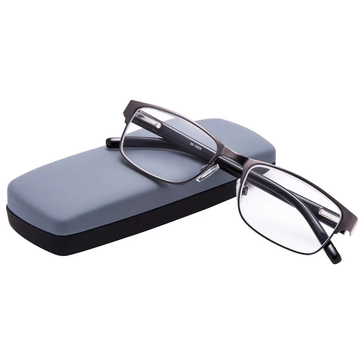 EYEGUARD Metal Deluxe Rectangular Reading Glasses 1.75 Diopters | Professional Look for Men - main product image