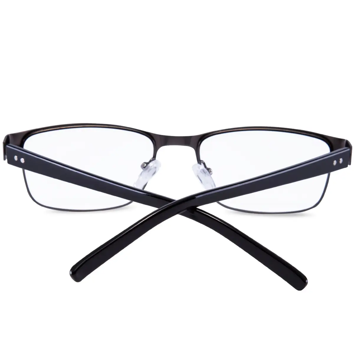 EYEGUARD Metal Deluxe Rectangular Reading Glasses 1.75 Diopters | Professional Look for Men - view 6