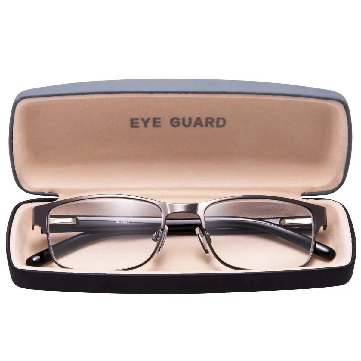 EYEGUARD Metal Deluxe Rectangular Reading Glasses 1.75 Diopters | Professional Look for Men - view 3