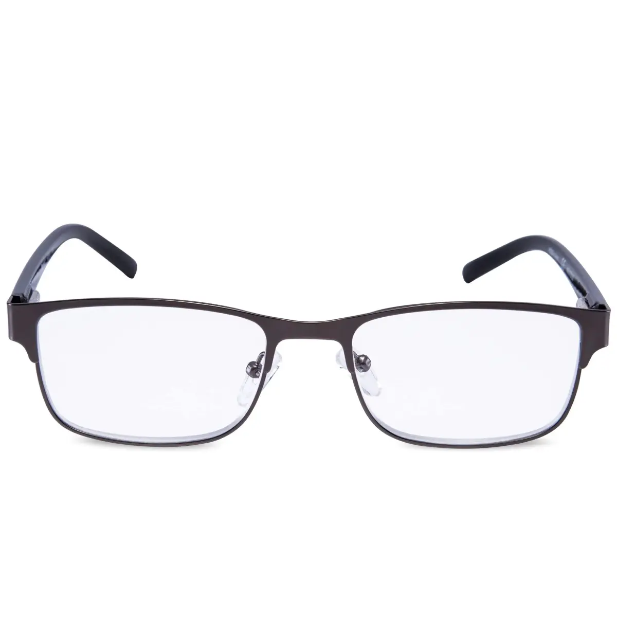 EYEGUARD Metal Deluxe Rectangular Reading Glasses 1.00 Diopter | Professional Look for Men - view 4