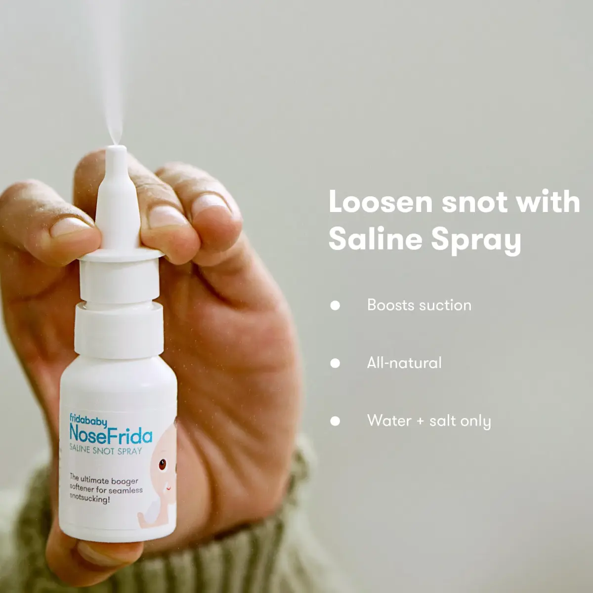 Frida Baby Saline Kit with NoseFrida Nasal Aspirator & Spray | 0.68 fl oz (20ml) - view 4