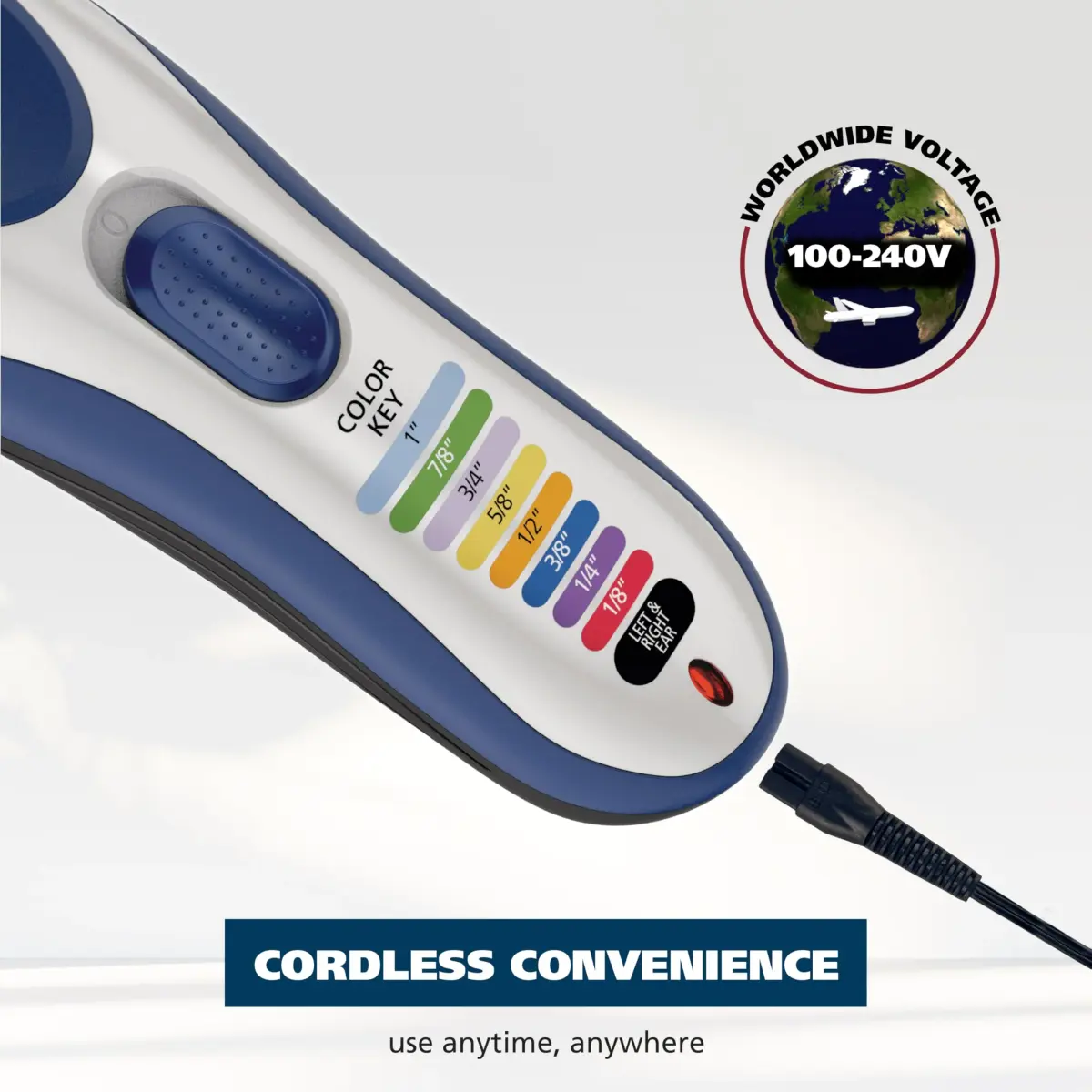 Wahl Color Pro Cordless Rechargeable Hair Clipper & Trimmer 9649P | 0.5mm - 25mm Cutting Lengths - view 7