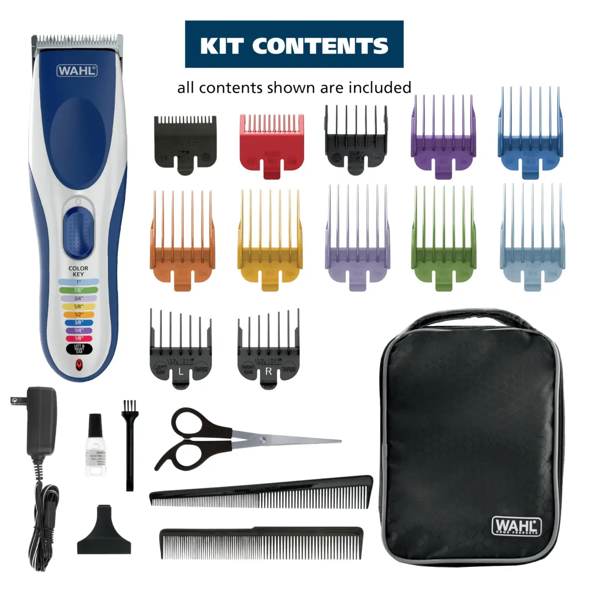 Wahl Color Pro Cordless Rechargeable Hair Clipper & Trimmer 9649P | 0.5mm - 25mm Cutting Lengths - view 8