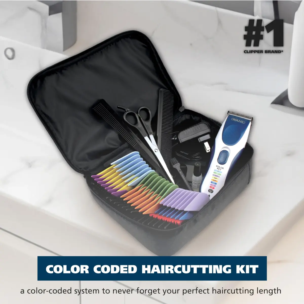 Wahl Color Pro Cordless Rechargeable Hair Clipper & Trimmer 9649P | 0.5mm - 25mm Cutting Lengths - view 2