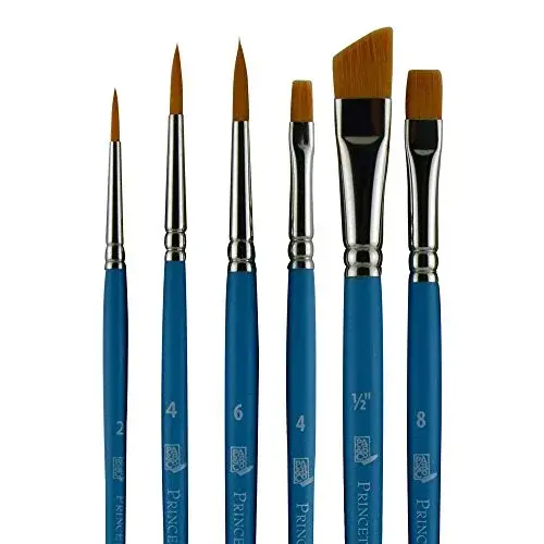 Princeton Select Artiste Series 3750 Paint Brush Set of 6 | Versatile Synthetic Bristles for Acrylic, Watercolor, Oil - view 3