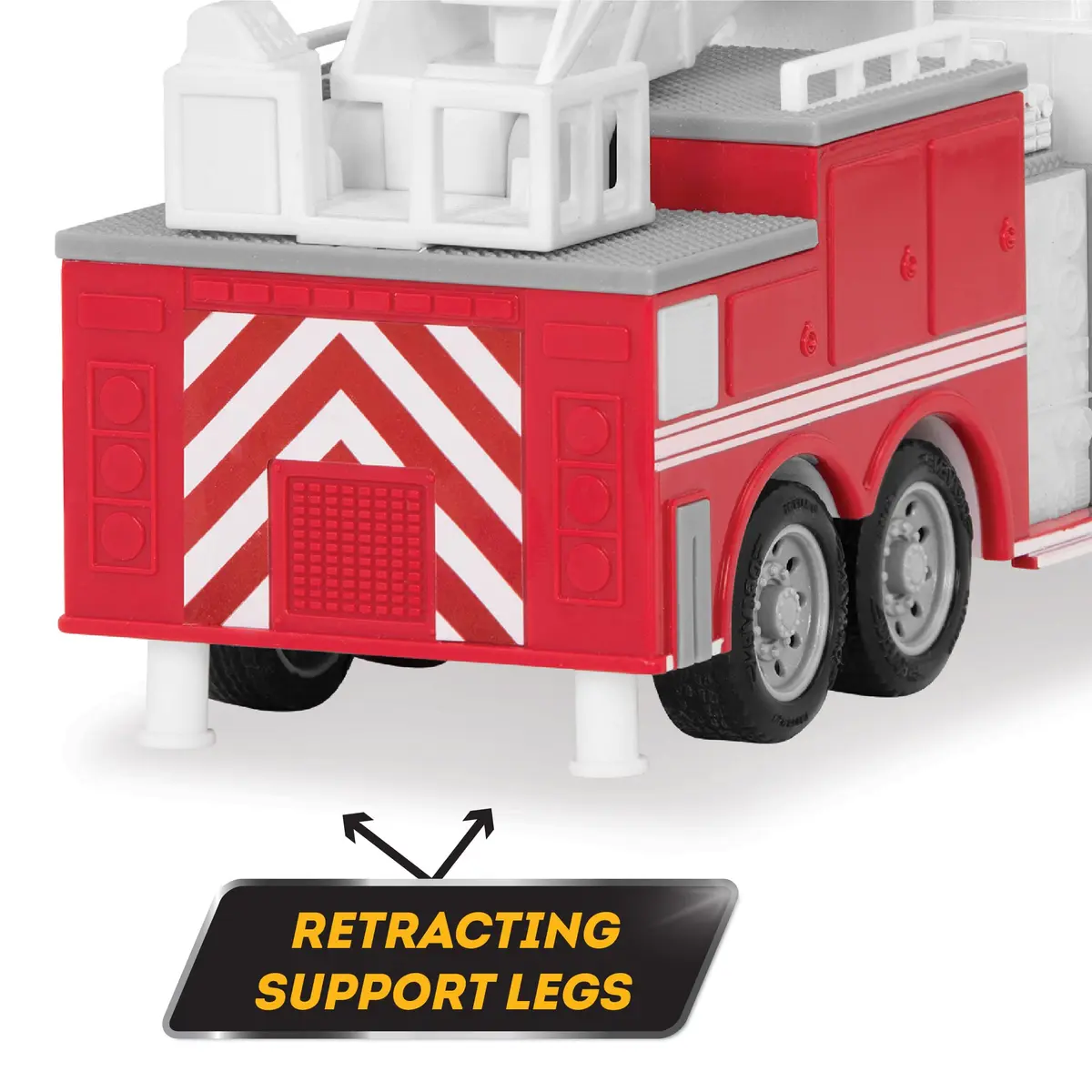 Driven by Battat Micro Fire Truck Toy with Lights & Sounds, Movable Parts, 21cm (8.27in) | ASTM-Tested for Kids 3+ - view 4