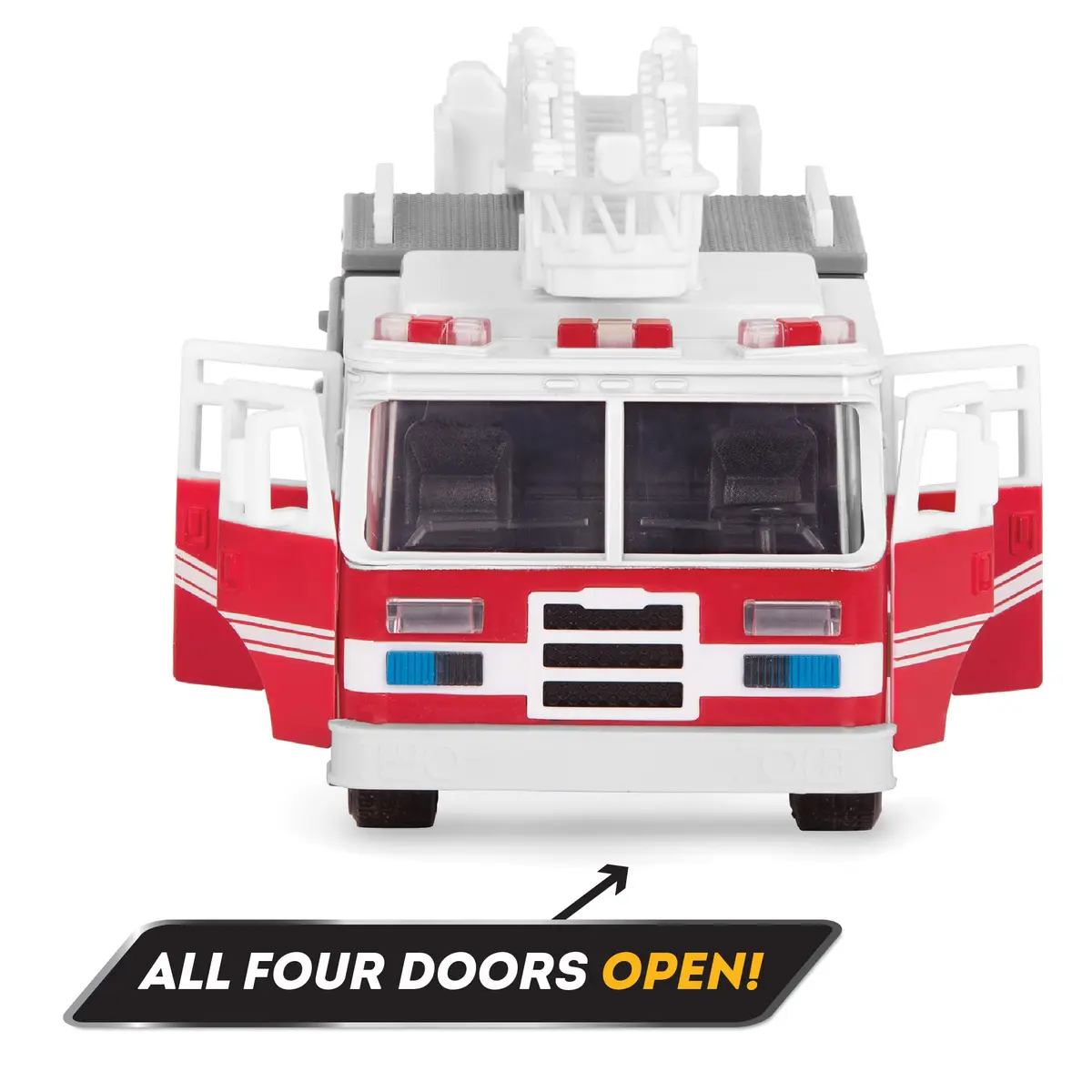 Driven by Battat Micro Fire Truck Toy with Lights & Sounds, Movable Parts, 21cm (8.27in) | ASTM-Tested for Kids 3+ - view 7