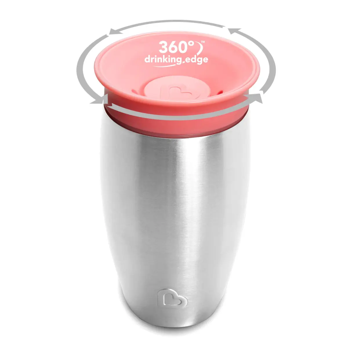 Munchkin Stainless Steel Miracle 360 Sippy Cup 296ml (10 Ounce) | Spill-Proof Toddler Cup with Insulated Design - view 2