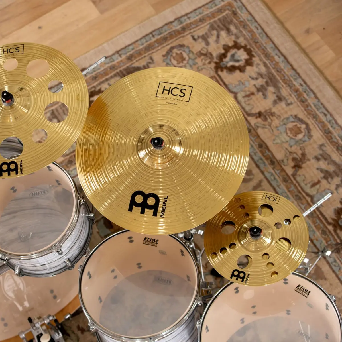 Meinl 12" Trash Stack Cymbal Pair with Holes | Brass for Drum Set, Made in Germany, 2-YEAR WARRANTY - view 5