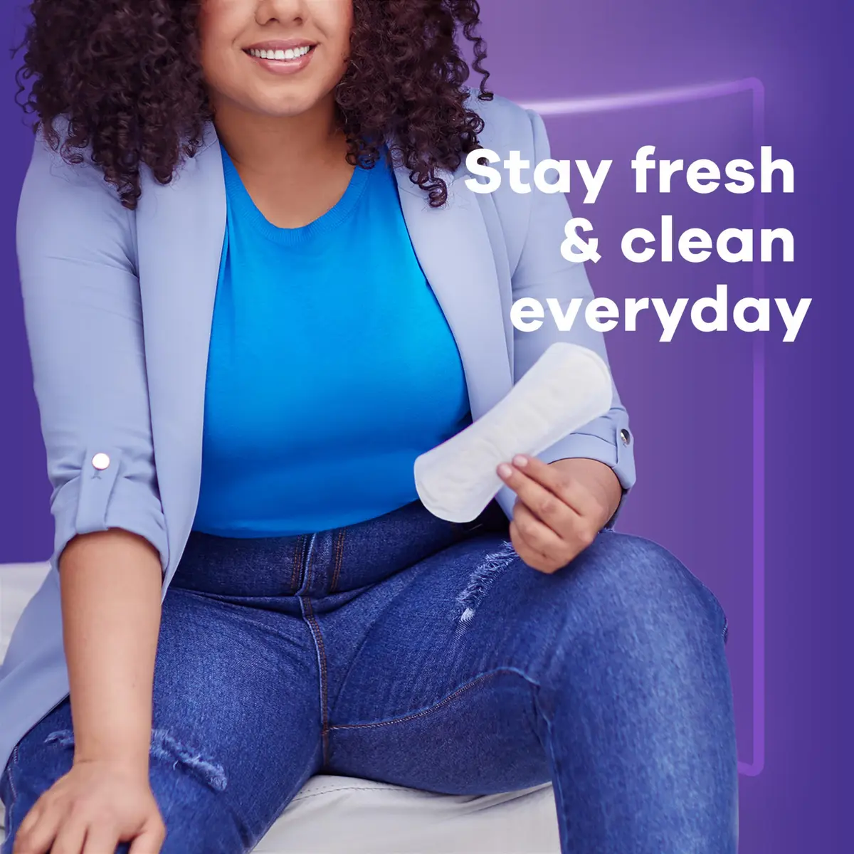 Always Panty Liners for Women Extra Long Unscented | Anti-Bunch Technology for Daily Freshness - view 6