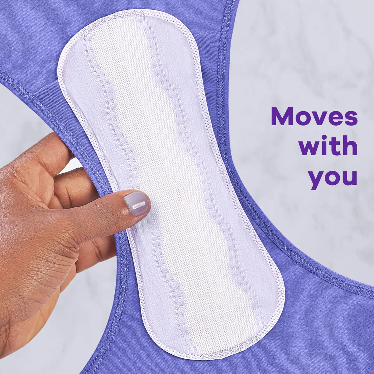 Always Panty Liners for Women Extra Long Unscented | Anti-Bunch Technology for Daily Freshness - view 3