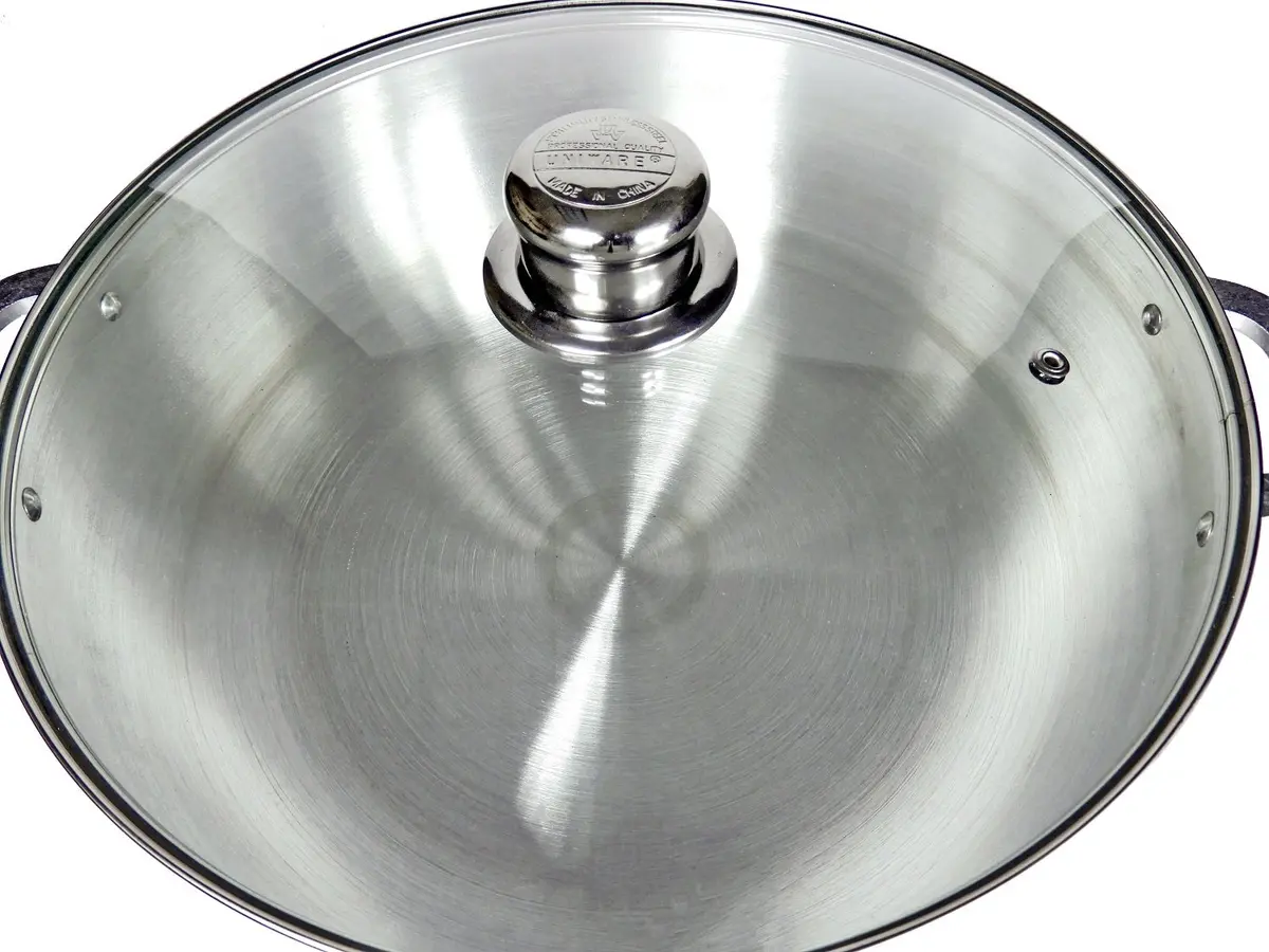 UNIWARE Aluminum Heavy Gauge Caldero With Glass Lid 7.5 Quarts | Superior Heat Distribution & Oven Safe - view 2