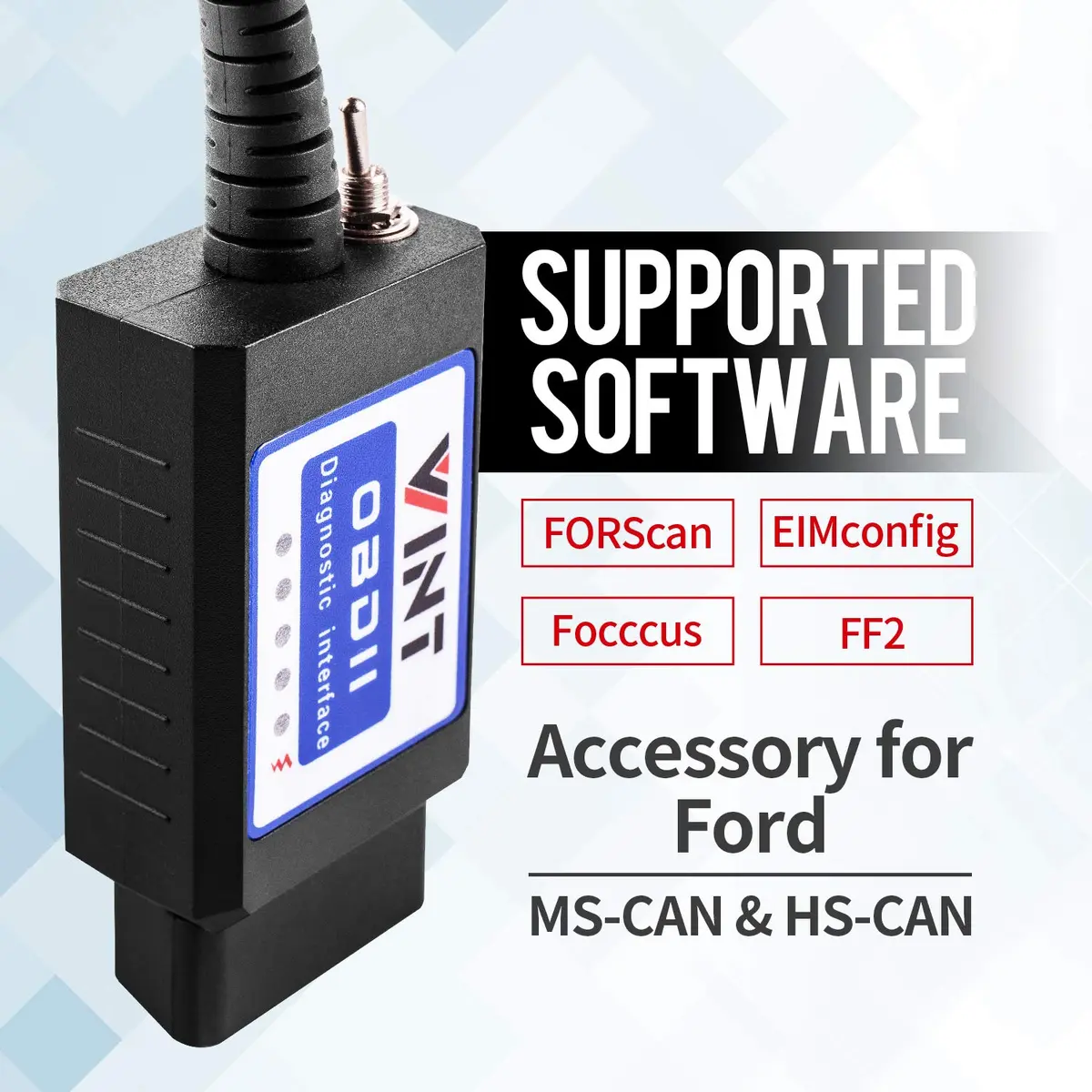 VINTscan Vehicle Scan Tool VINT-TT55502 | All Windows Compatible with Ford & Mazda (2.4 inches) - view 3
