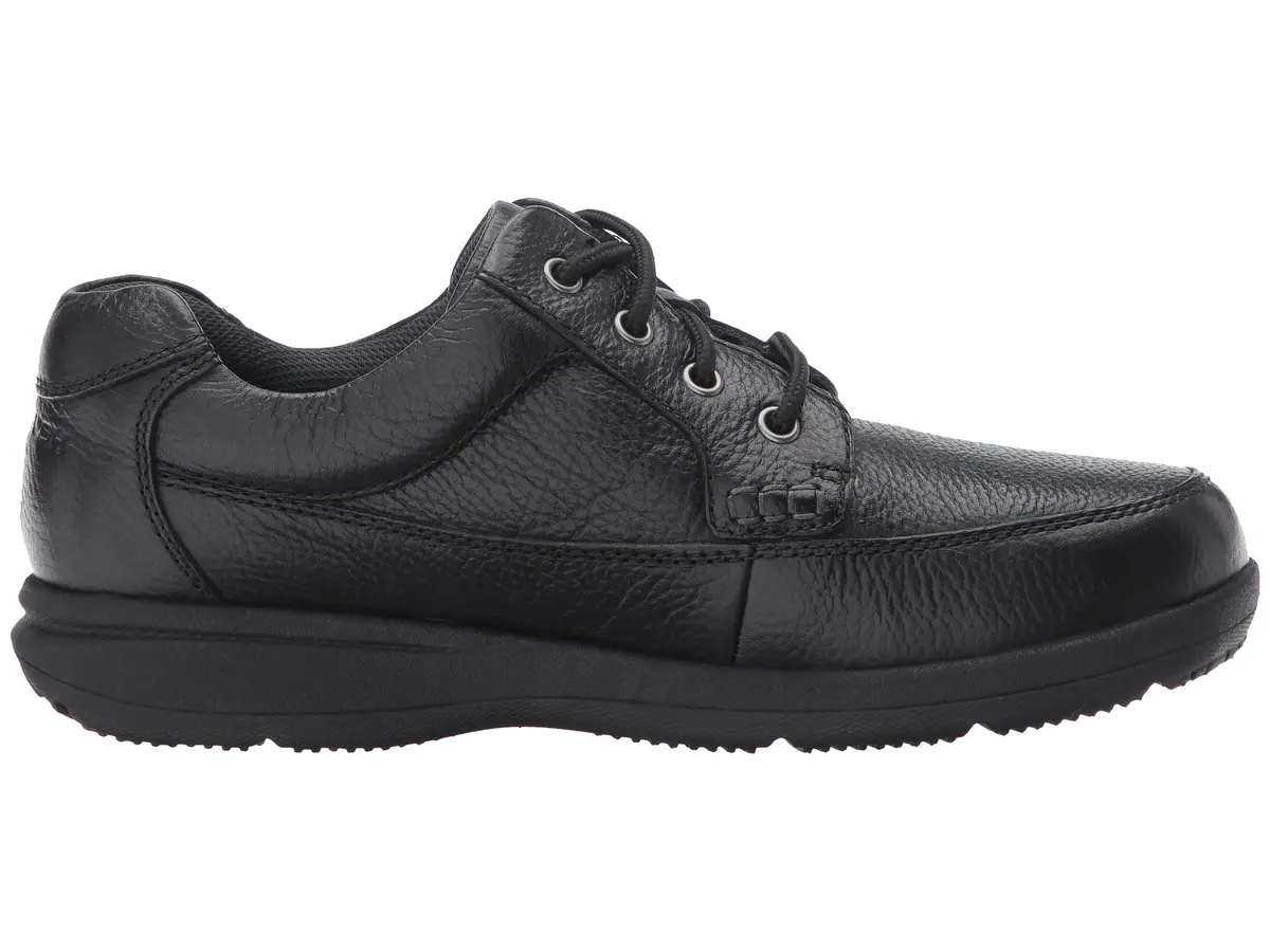 Nunn Bush Cam Oxford Casual Walking Shoe Black Tumbled Leather 9 | Comfortable Men’s Dress Shoe - view 8