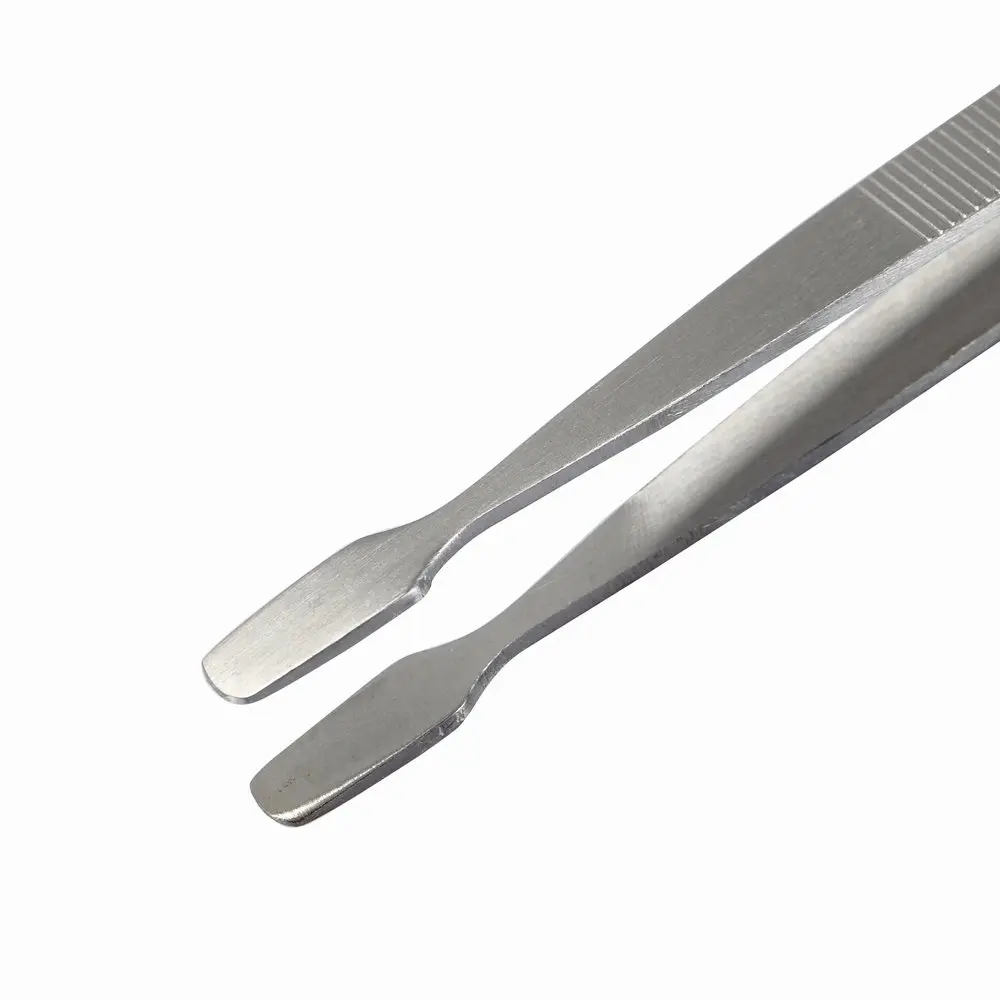 BinaryABC Stamp Tweezers & Stamp Tongs 114mm | Nickel Plated Steel for Philately - view 2