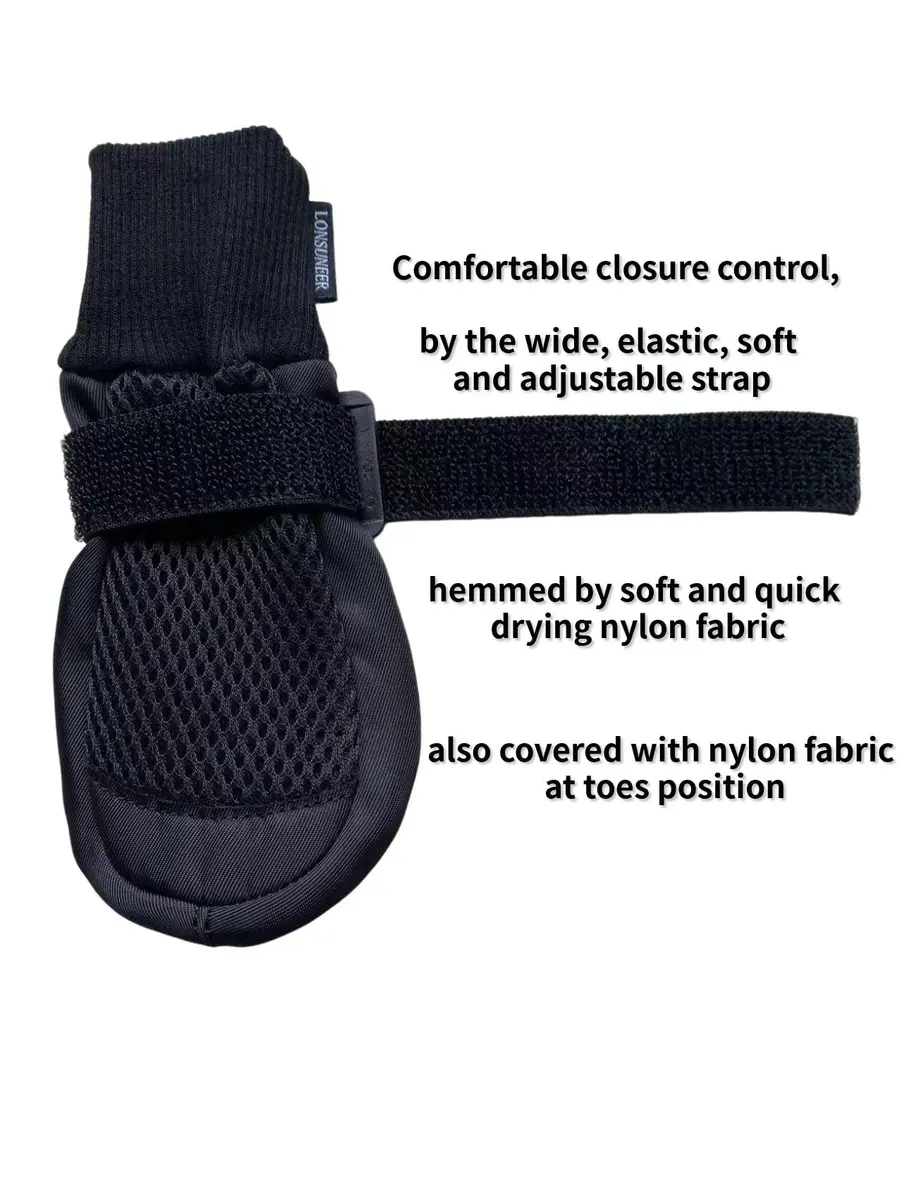 LONSUNEER Paw Protector Dog Boots Small | Breathable, Nonslip, Soft Soles for Daily Walks - view 3