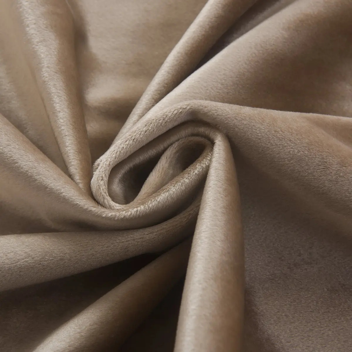 Cherry Home Velvet Curtains Set of 2 Sand Color | Room Darkening Blackout Drapes (52x63 inches) - view 6