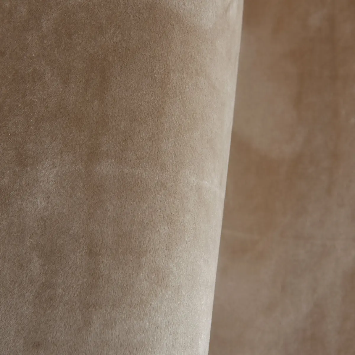 Cherry Home Velvet Curtains Set of 2 Sand Color | Room Darkening Blackout Drapes (52x63 inches) - view 7