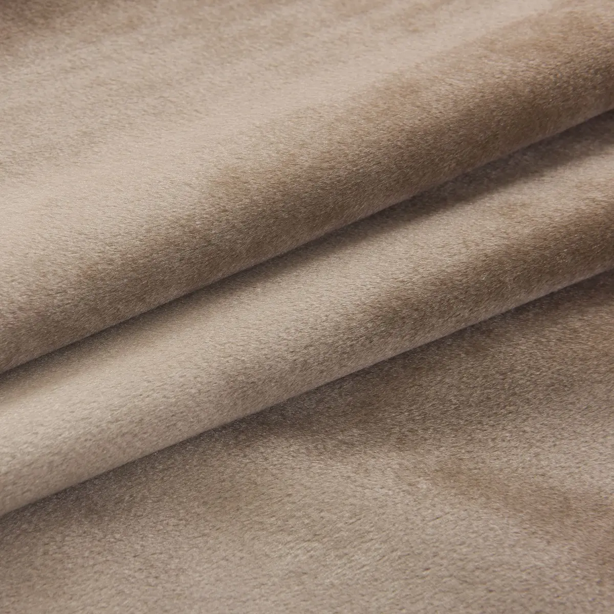 Cherry Home Velvet Curtains Set of 2 Sand Color | Room Darkening Blackout Drapes (52x63 inches) - view 3